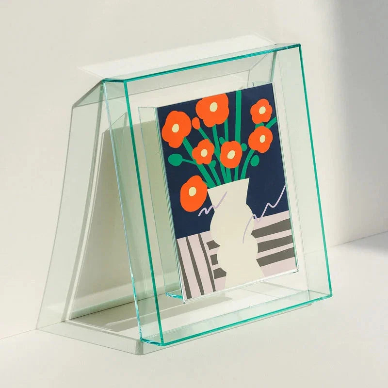 Acrylic Photo Frame with Neon Accent Edge