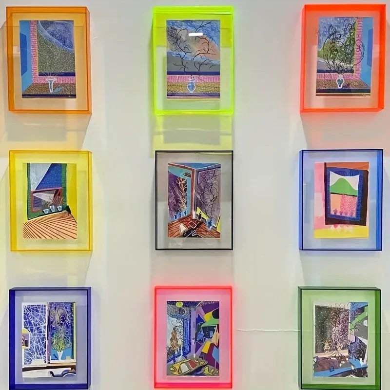 Floating Acrylic Solid Block Photo Frame
