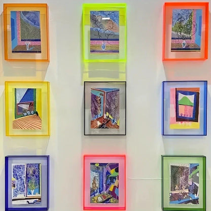 Floating Acrylic Solid Block Photo Frame