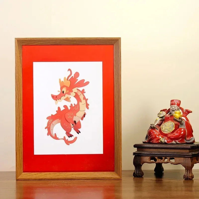 Floating Acrylic Solid Block Photo Frame