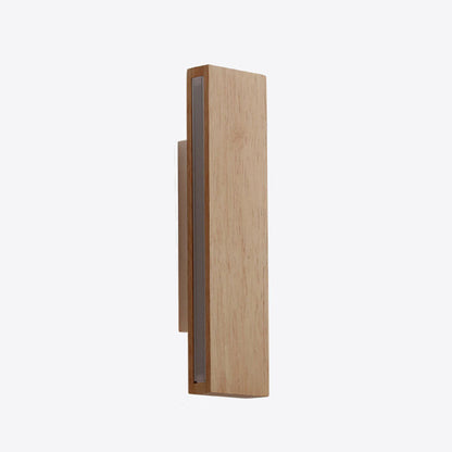 Minimalist Wood Wall Sconce | Rotatable LED Bar