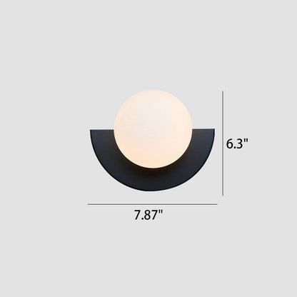 Colorful Wall Sconce | Minimalist Glass Sphere Design