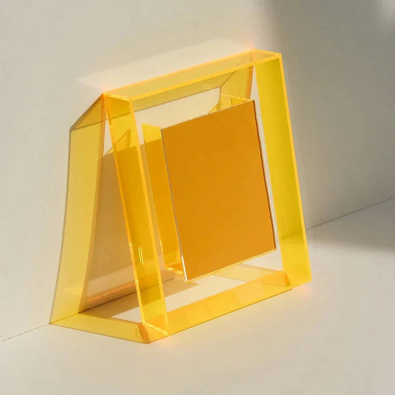 Acrylic Photo Frame with Neon Accent Edge