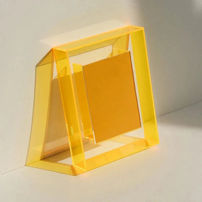 Acrylic Photo Frame with Neon Accent Edge