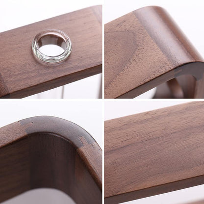 Wood Frame Glass Plant Vase