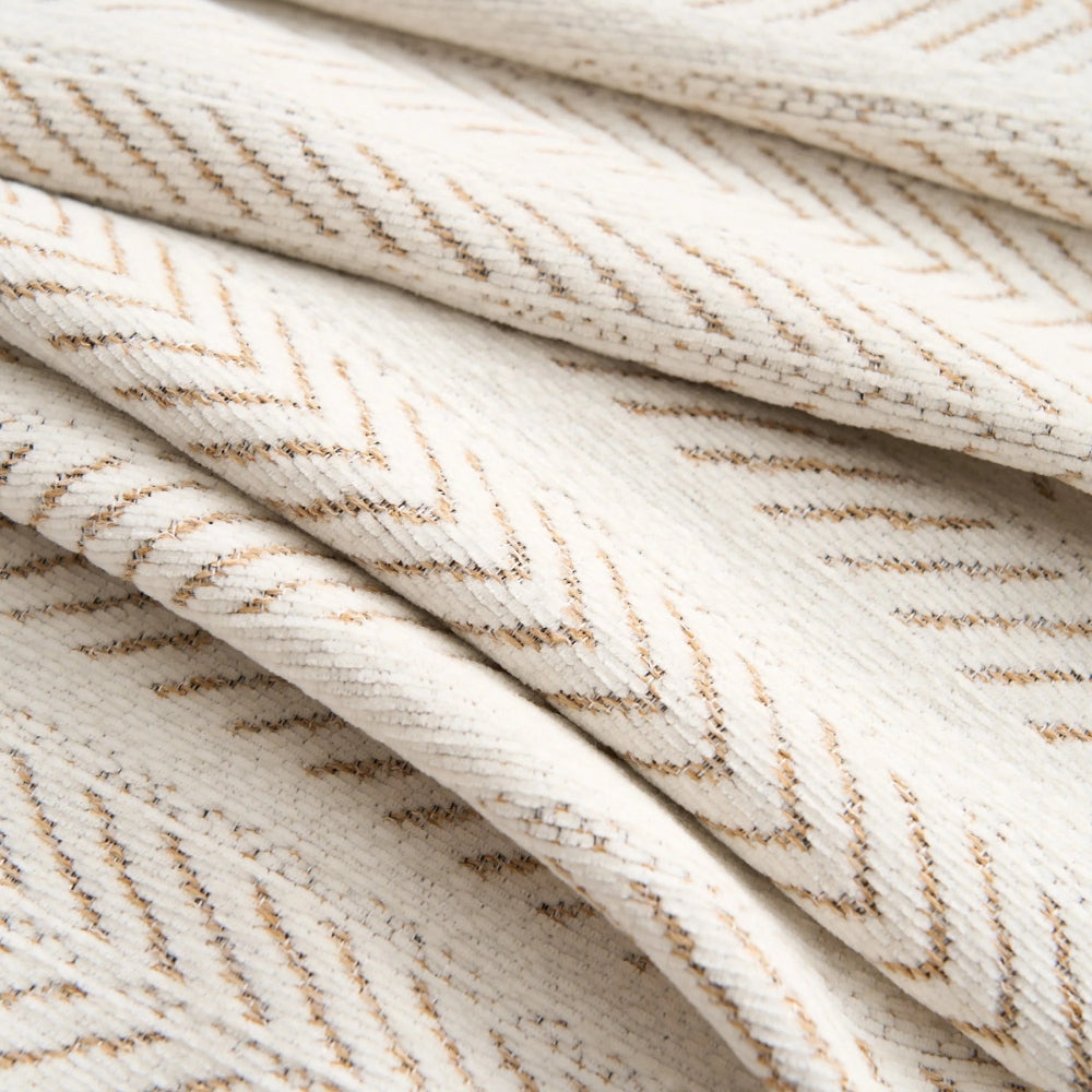 Herringbone Tassel Couch Cover | Chenille Sofa Bedding