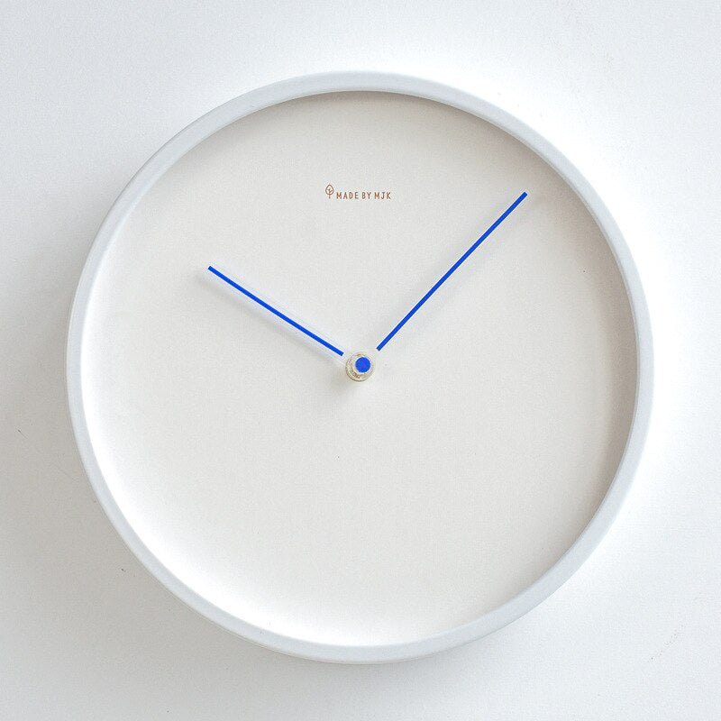 Modern Minimalist Wall Clock | Scandinavian Matte Finish Quartz