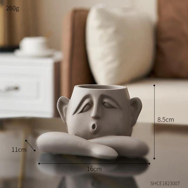 Classical Bust Planter Pot Set
