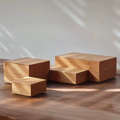 Solid Walnut Desktop Storage Box