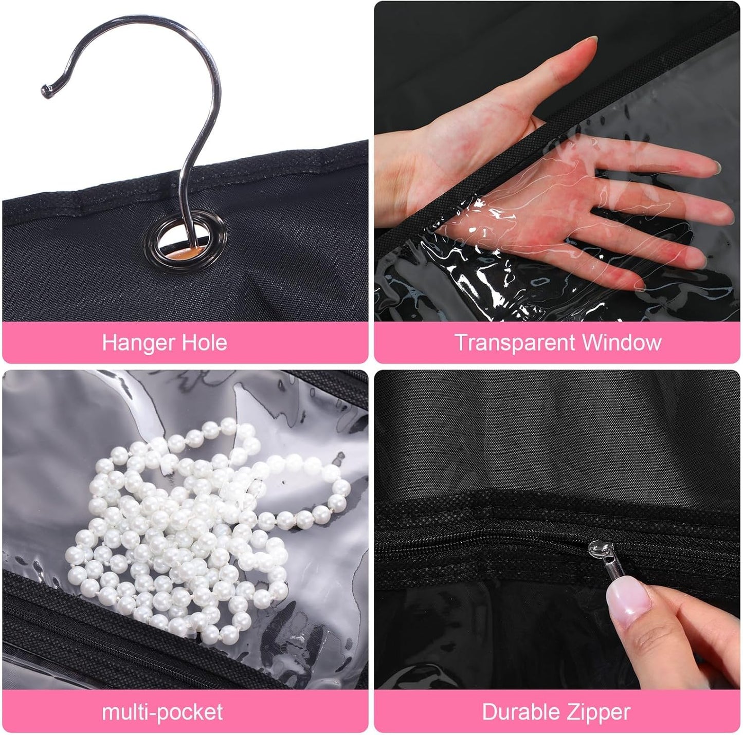 5-Pack Dance Garment Bag | Hanging Costume Storage with Pockets