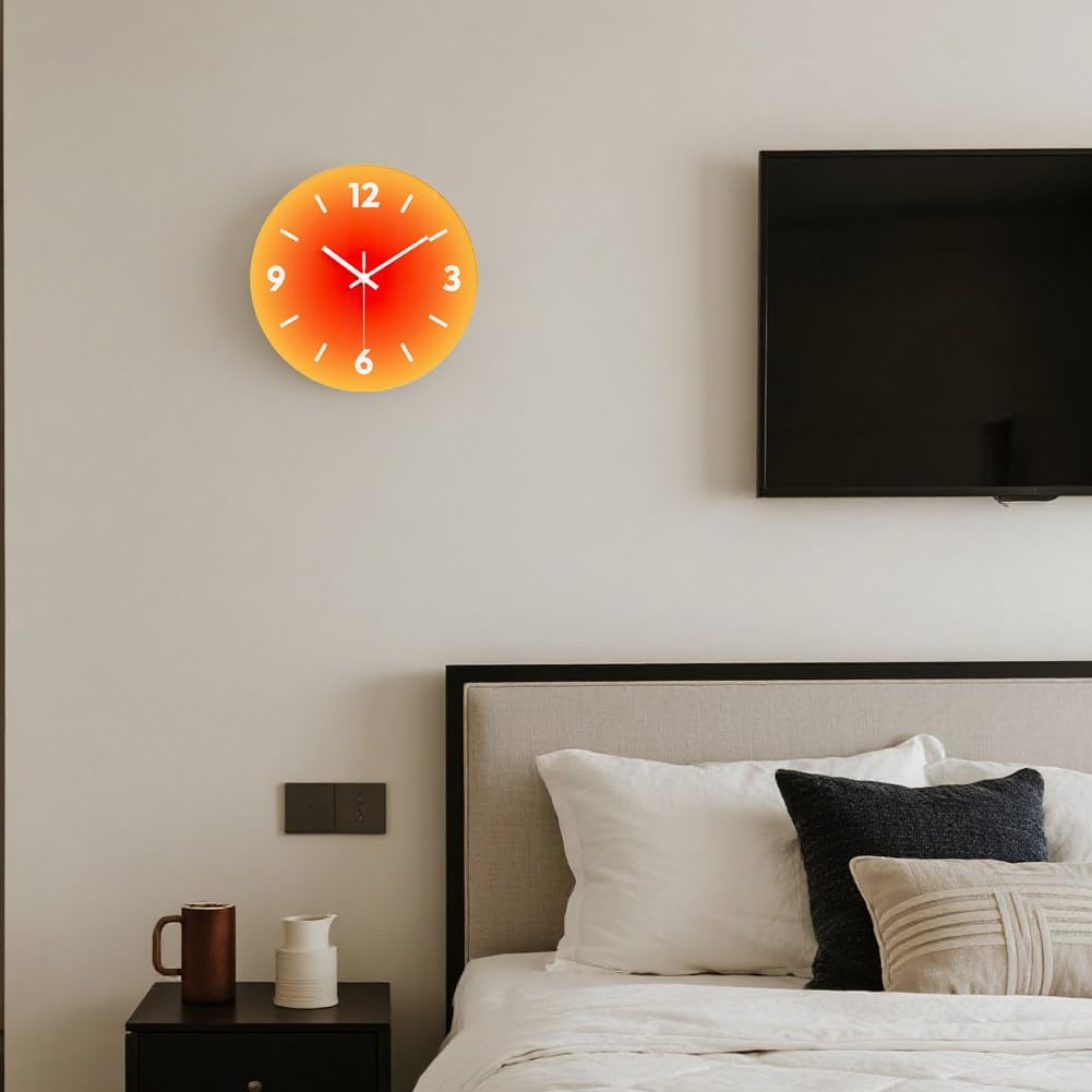 Clear Glass Face Wall Clock