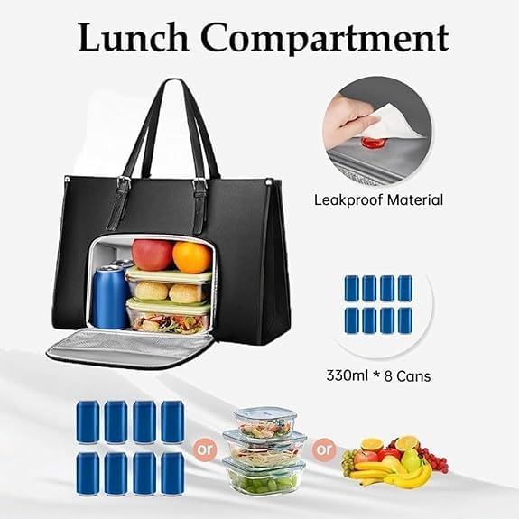 Women's Insulated Lunch Bag Tote | Portable Work Cooler