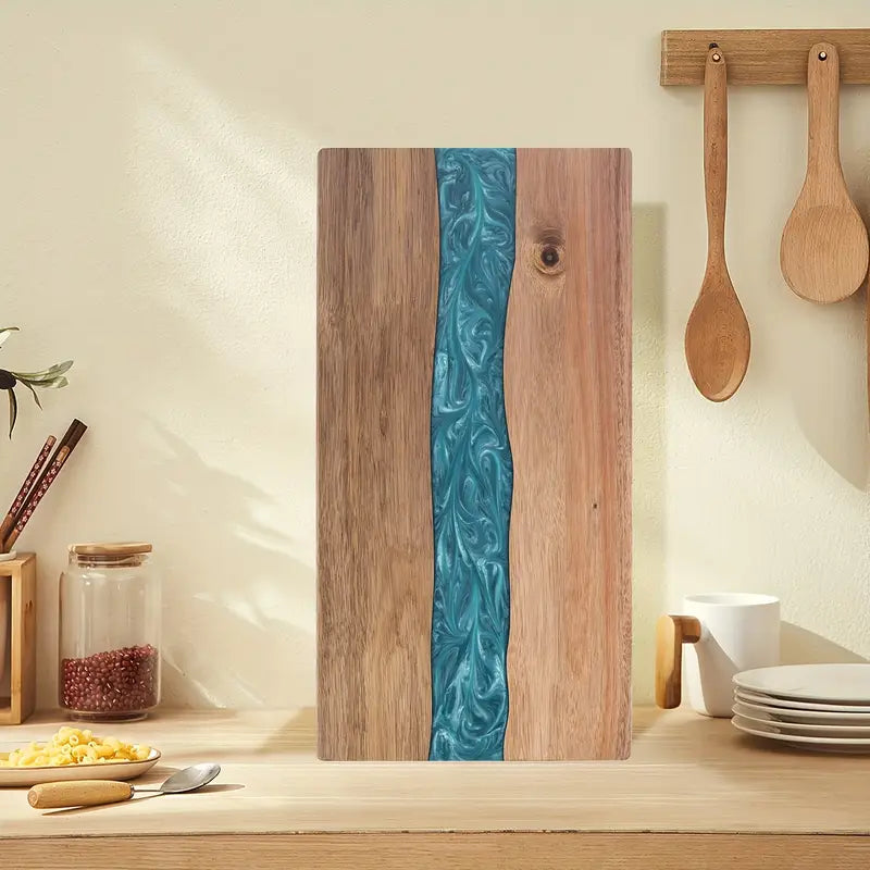 Charcuterie Board | Resin River Acacia Wood Serving Tray & Cheese Platter