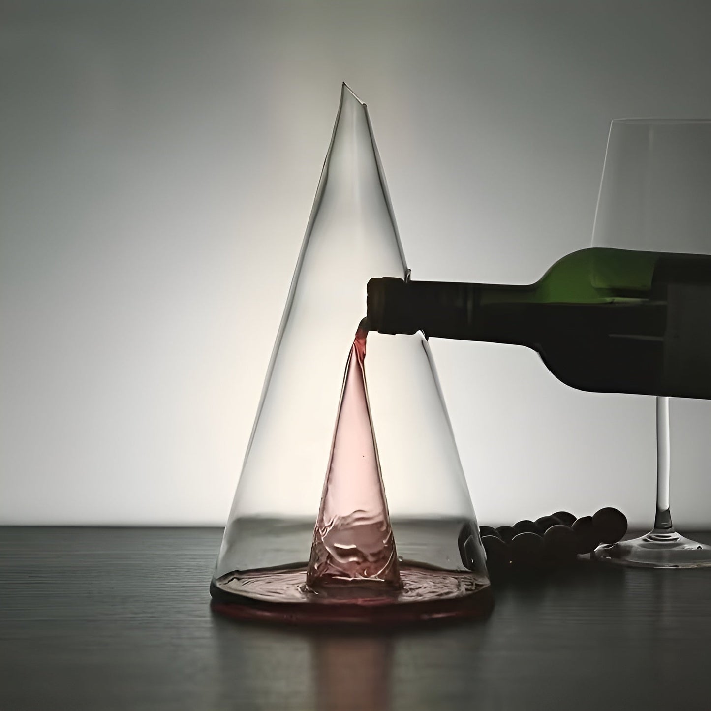 Aerating Red Wine Decanter | Glass Carafe with Stylish Waterfall Top