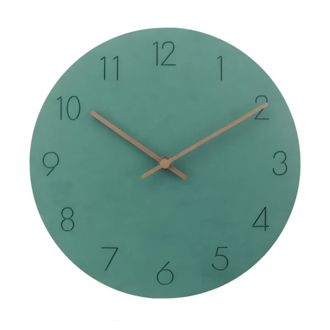 Scandinavian Wood Wall Clock | Minimalist Modern Timepiece
