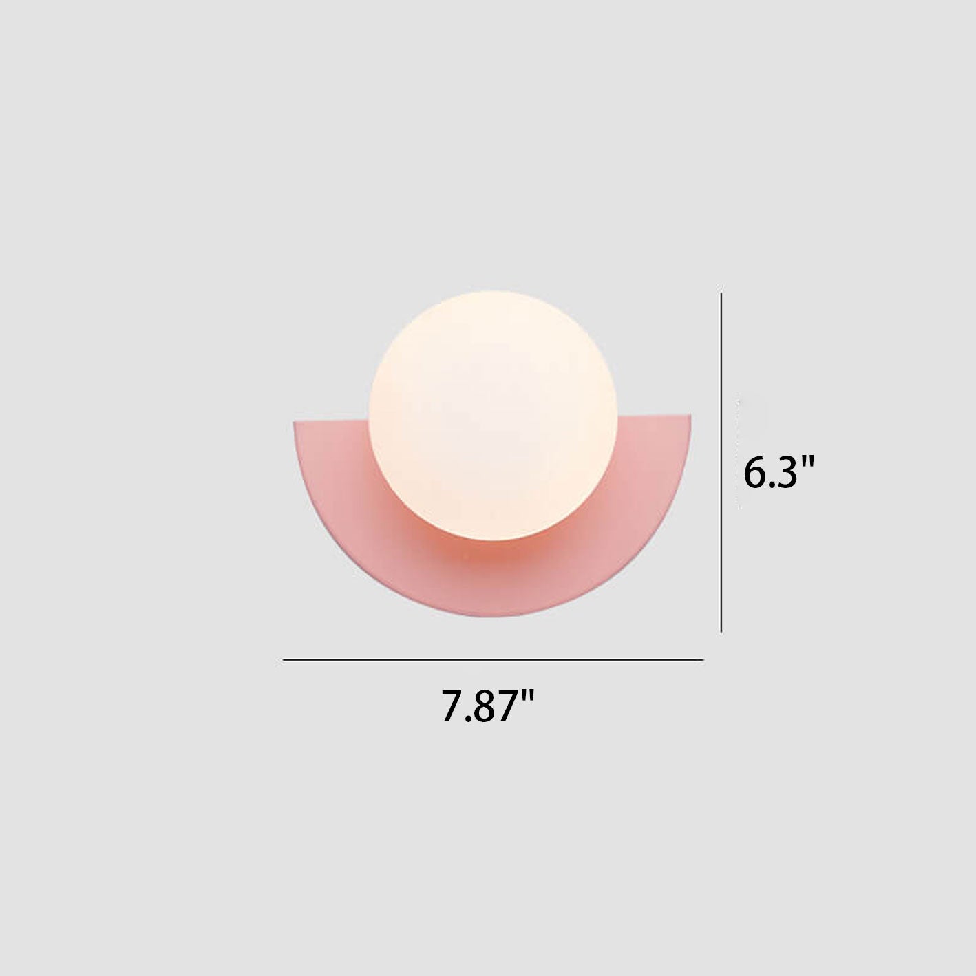 Colorful Wall Sconce | Minimalist Glass Sphere Design