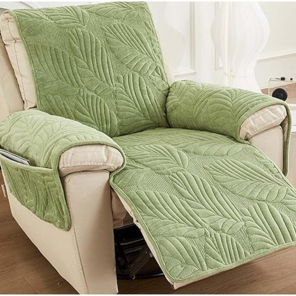 Leaf Pattern Recliner Chair Cover