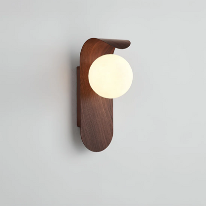 LED Wall Sconce | Scandinavian Minimalist Wooden Bedroom Light