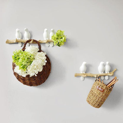 Bird Resin Wall Coat Rack