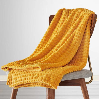Cozy Chunky Knit Throw Blanket | Thick Textured Design