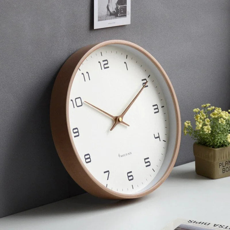 Scandinavian Solid Wood Wall Clock