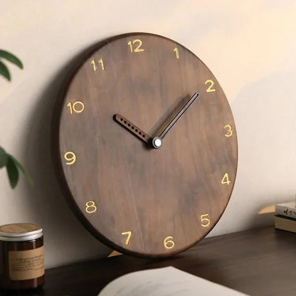 Bronze Finish Wood Wall Clock