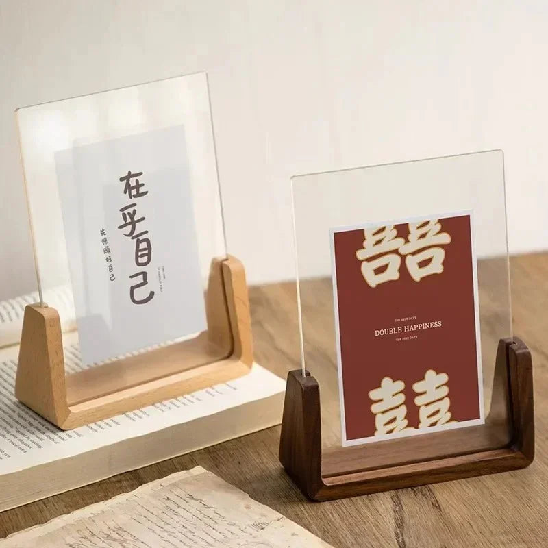 Solid Wood Modern Profile Photo Frame