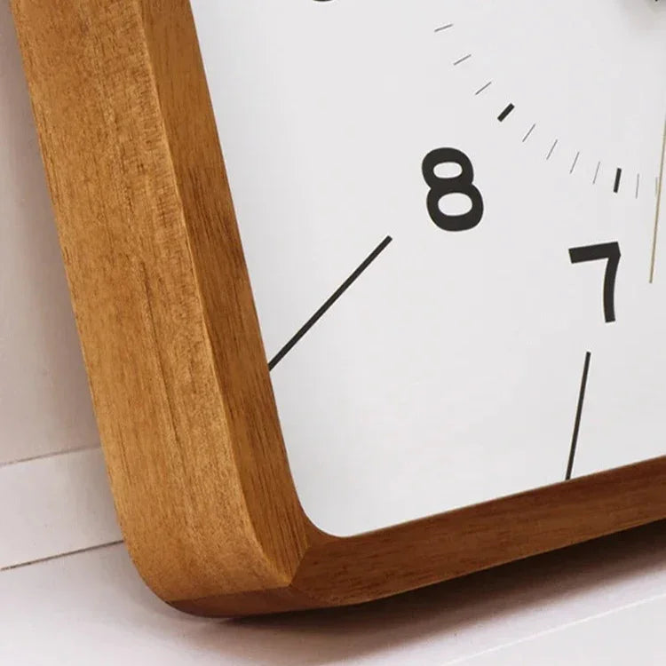 Square Frame Metal Wall Clock