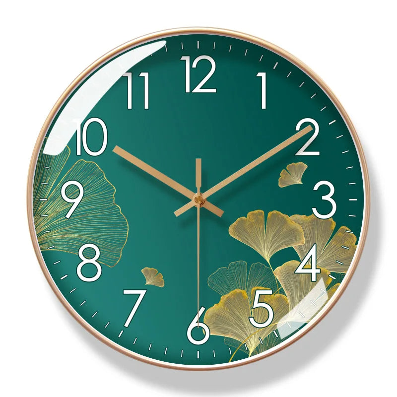 Floral Wall Clock | Elegant Silent Quartz Flower Design