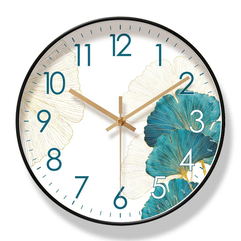Floral Wall Clock | Elegant Silent Quartz Flower Design