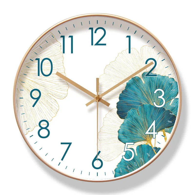 Floral Wall Clock | Elegant Silent Quartz Flower Design