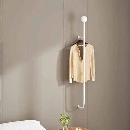 Wall Mounted Clothes Rack with Shelf