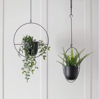 Metal Hanging Plant Planter