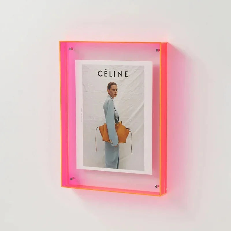 Acrylic Photo Frame with Tinted Edge Detail