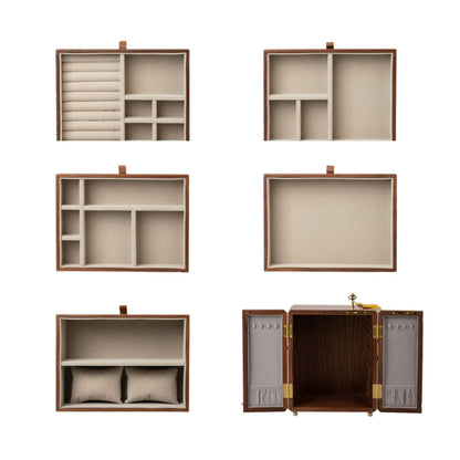 Lockable Wooden Jewelry Storage Cabinet
