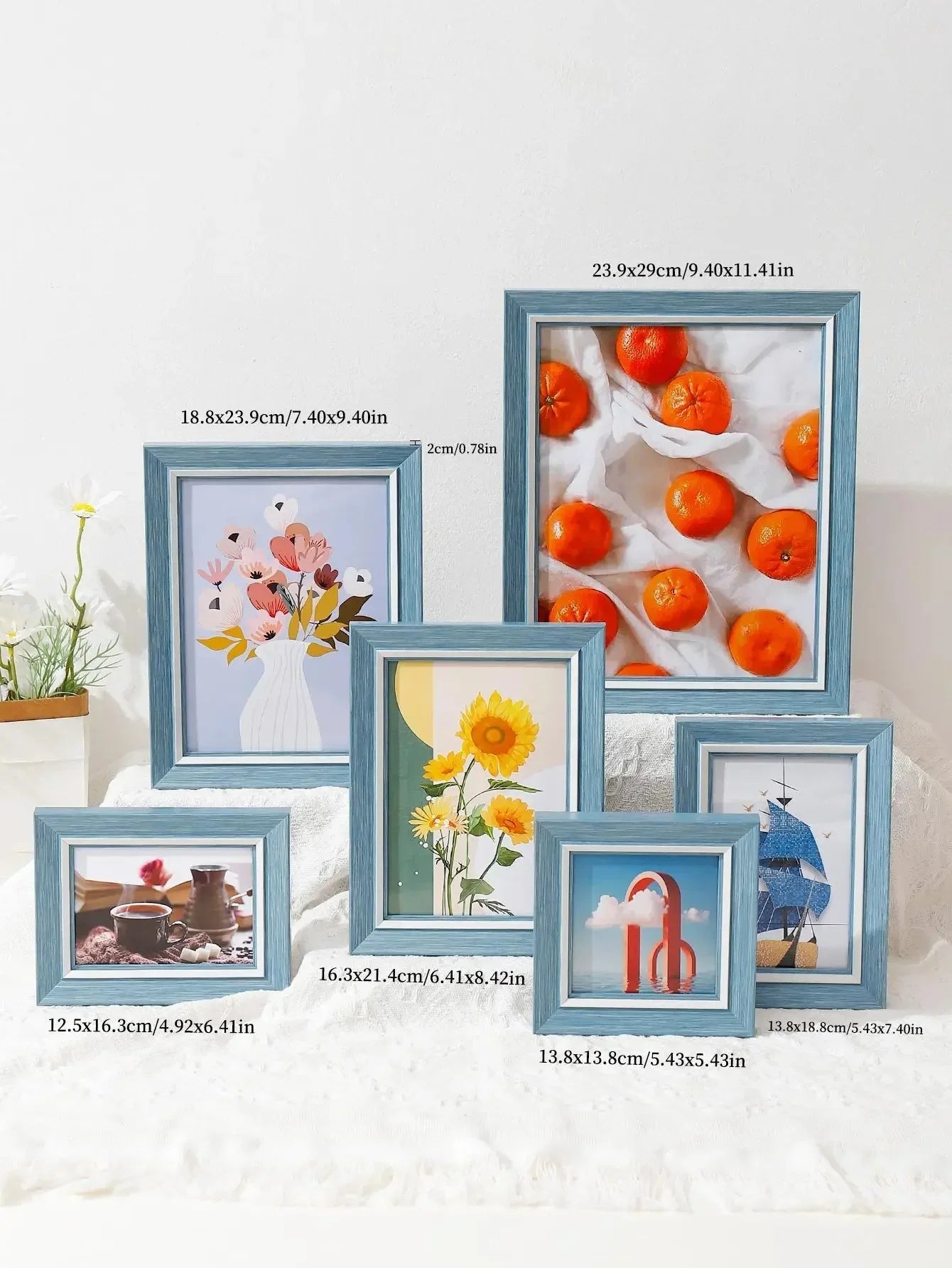 Floating Acrylic Panel Display Photo Frame