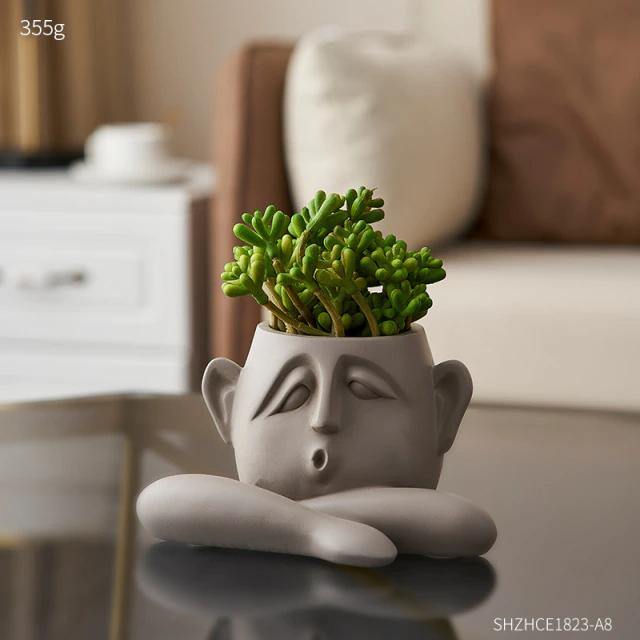 Classical Bust Planter Pot Set