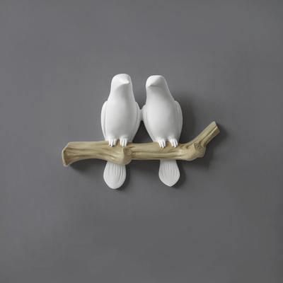 Bird Resin Wall Coat Rack