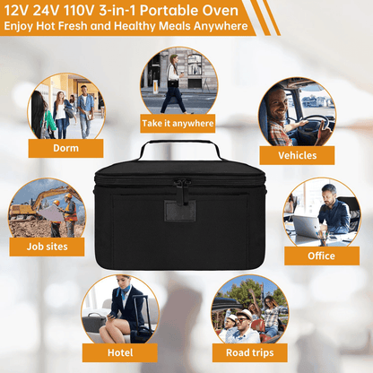Electric Heated Lunch Bag | Portable Food Warmer Box