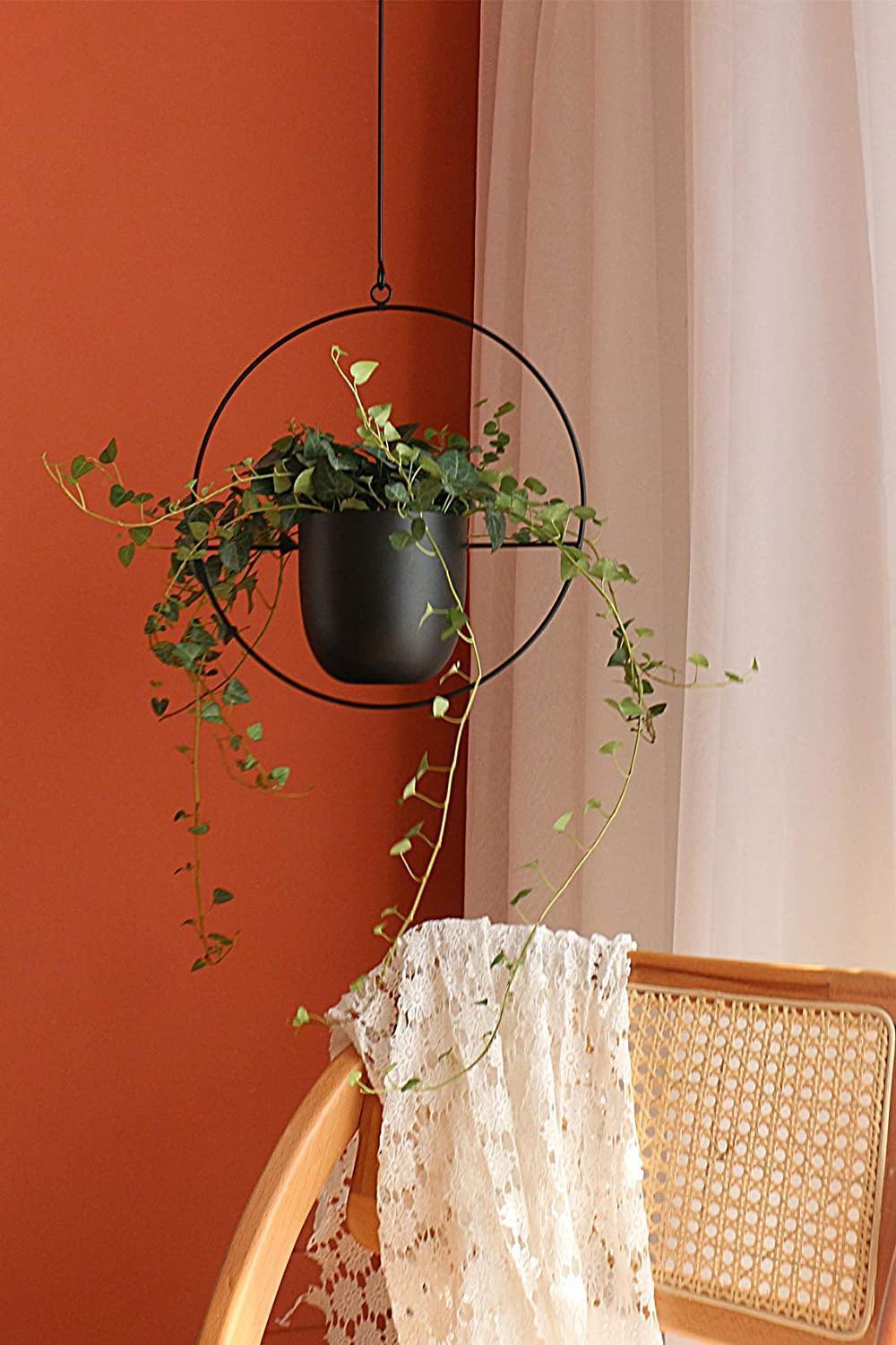 Metal Hanging Plant Planter