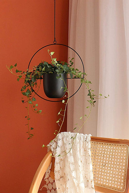 Metal Hanging Plant Planter