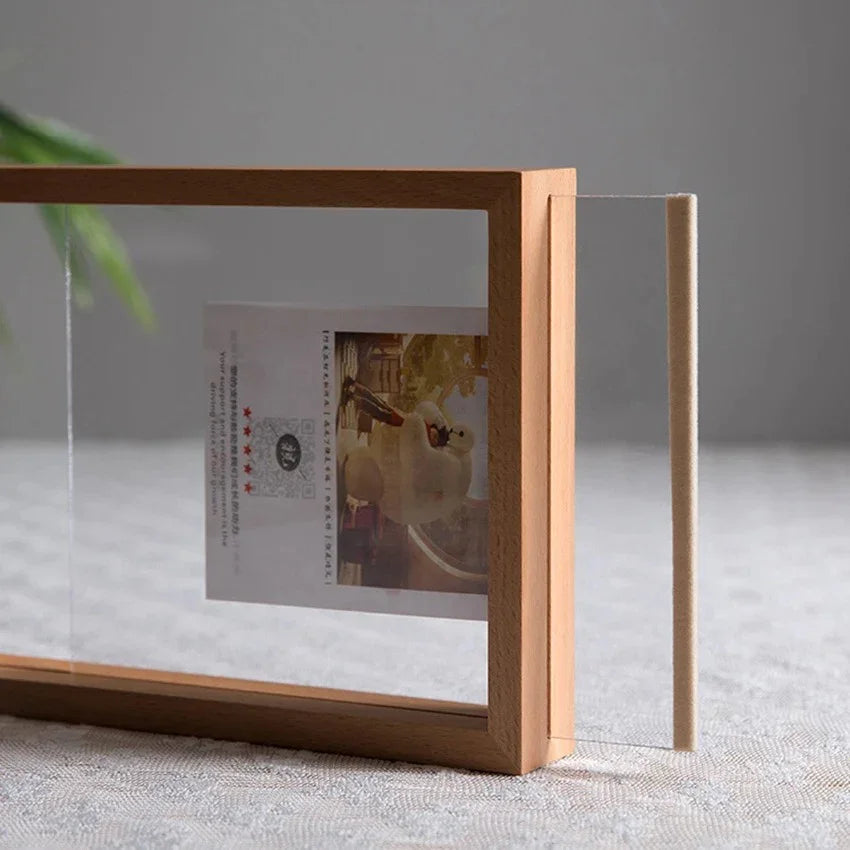 Solid Wood Gallery-Inspired Display Photo Frame