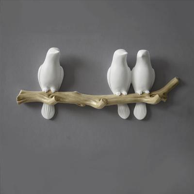 Bird Resin Wall Coat Rack