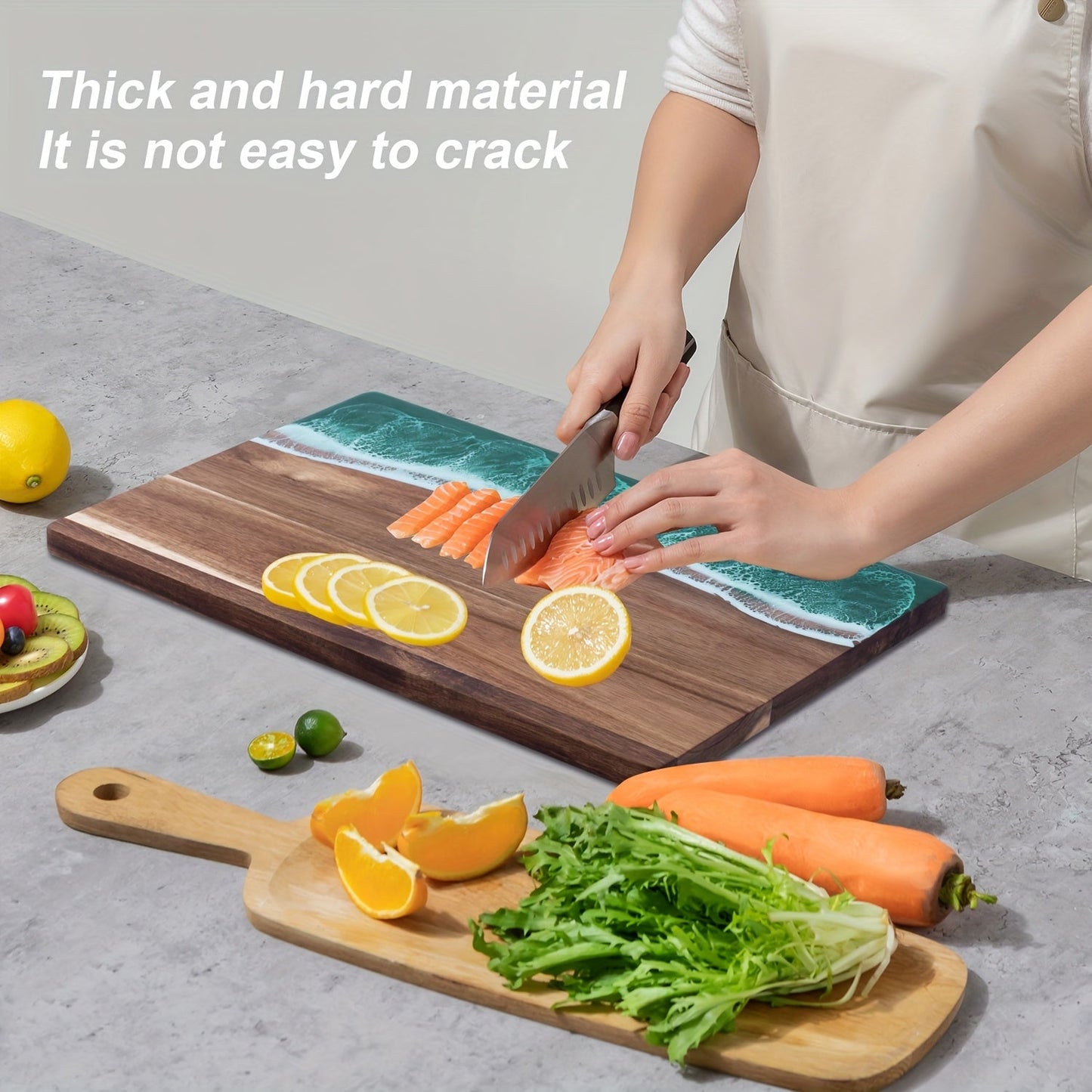 Ocean Wave Resin Cutting Board