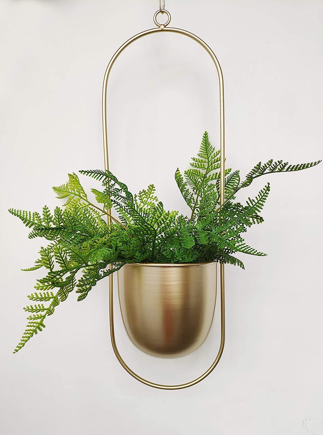 Metal Hanging Plant Planter