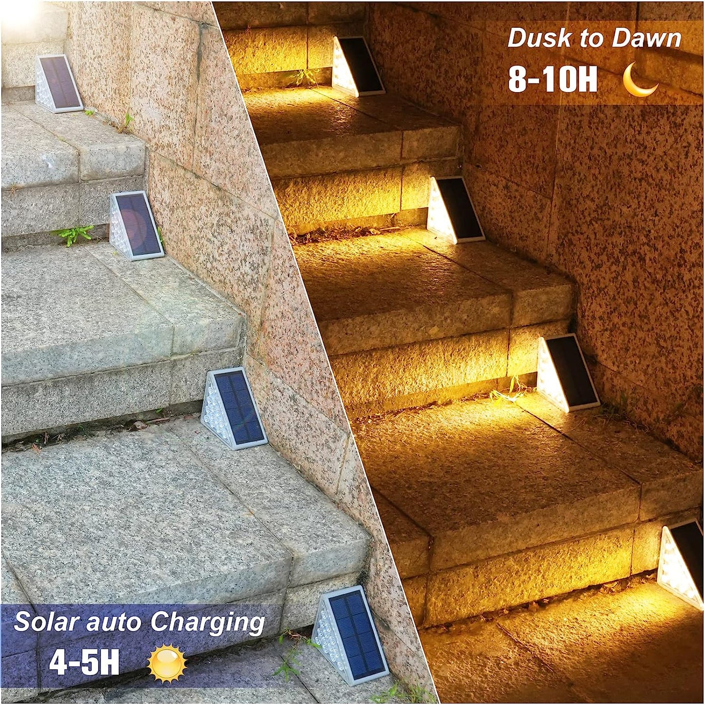 Outdoor Solar Step Pathway Lights