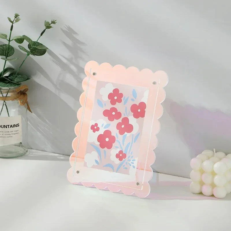 Floating Acrylic Thick-Edge Display Photo Frame