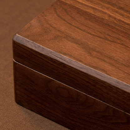 Solid Walnut Necklace Storage Box