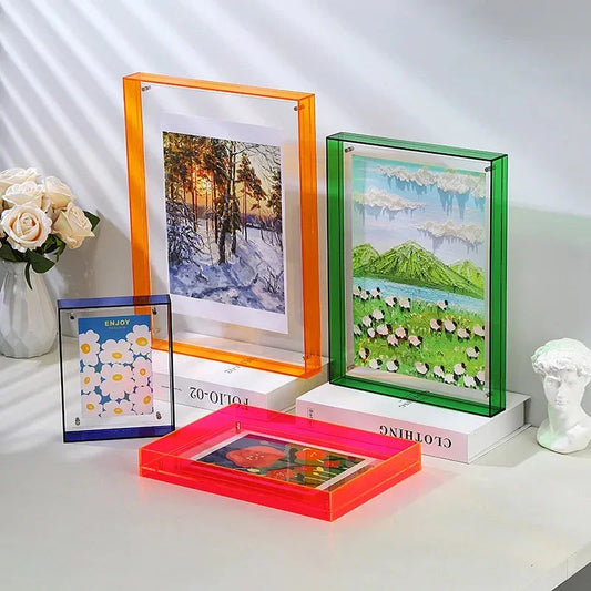 Acrylic Photo Frame with Tinted Edge Detail