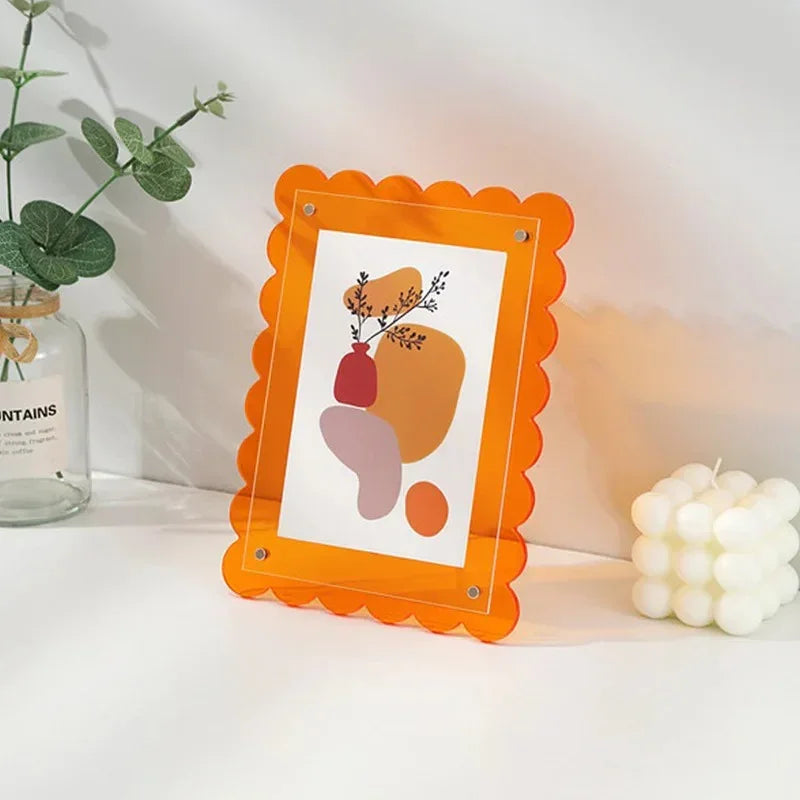Floating Acrylic Thick-Edge Display Photo Frame